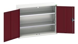 16926208.** verso wall / shelf cupboard with 2 shelves. WxDxH: 1050x350x800mm. RAL 7035/5010 or selected